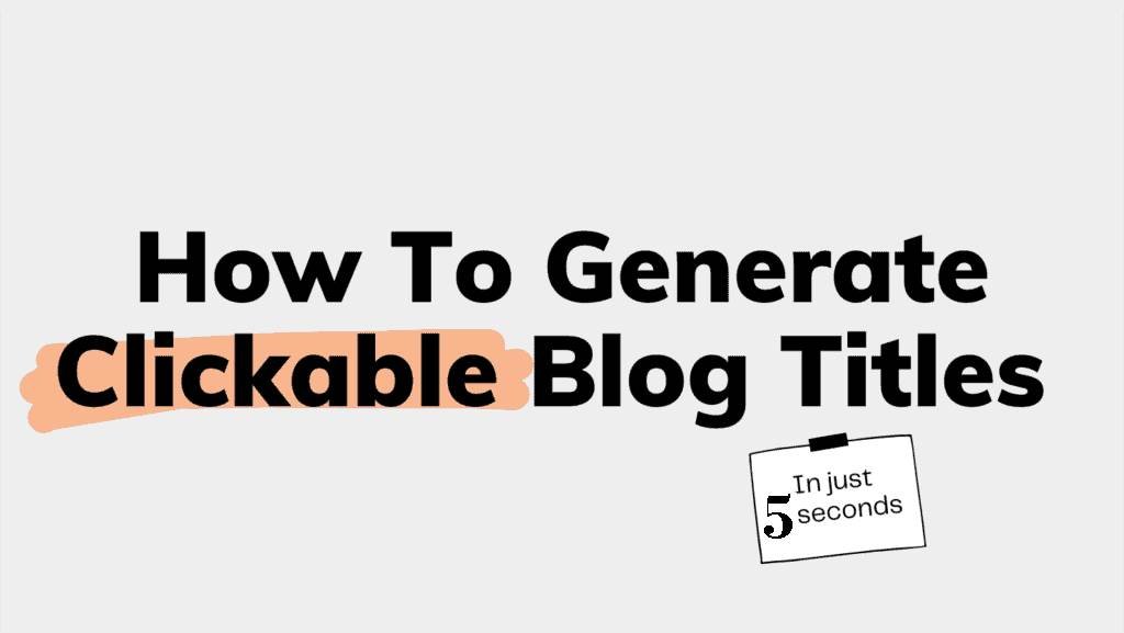 Top 15 Blog Title Generating Websites