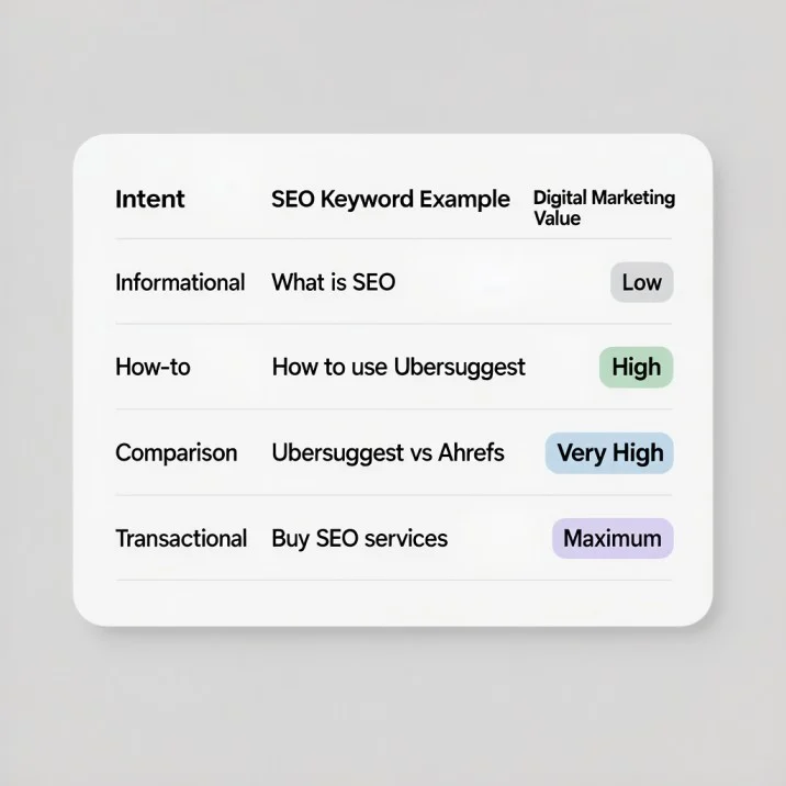 hunyuan-image-3.0_a_Intent_SEO_Keyword_E How Does Ubersuggest Improve AI-First SEO Keyword Research?